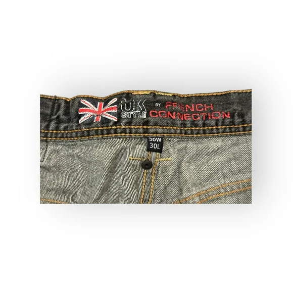 Vintage French Connection FCUK Men’s UK Style Straight Leg Jeans Size 36x30 - Picture 6 of 11